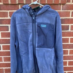 L.L. Bean Blue/Gray Fleece Jacket